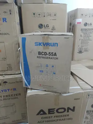 100% Spanking New Skyrun[Bcd-55a] 50litres Fridge White