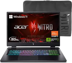 New Laptop Acer Nitro 17 16GB AMD Ryzen 7 SSD 1T