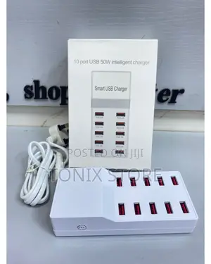10 Port USB 50W Intelligent Charger