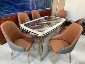 Italian Unique Dinning Tables With 6 Chairs