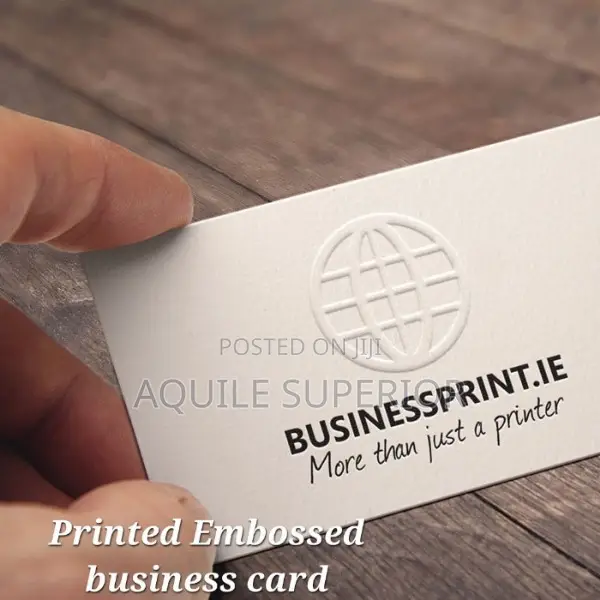 Printed Embossed Business Card