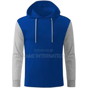 Danami Long Contrast Sleeve Hooded T-Shirt