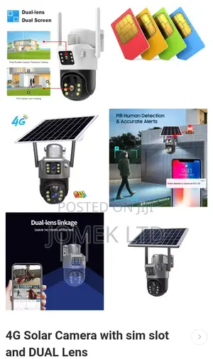 CCTV Solar PTZ 4g Dual Lens Camera