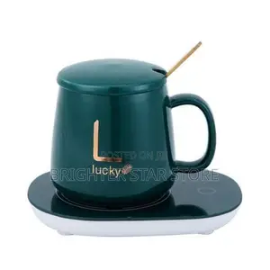 Ceramic Coffee Cup With Automatic Heating Pad