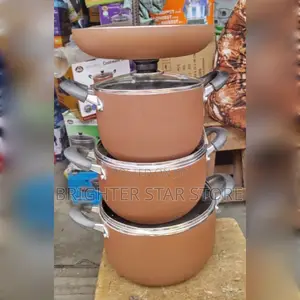 3 Pieces Non Stick Cooking Pot With Frying Pan Cookware