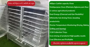 High-capacity Drying Oven 400 Catfish And Other Products