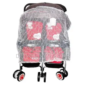 Two in One Double Stroller - Red and Black