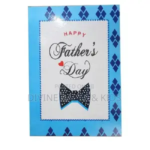 Father’S Designed Day Card -Blue and Multi