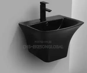 Wall Hung Matt Black Basin