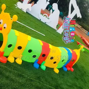 Children Play Giant Tunnel Caterpillar