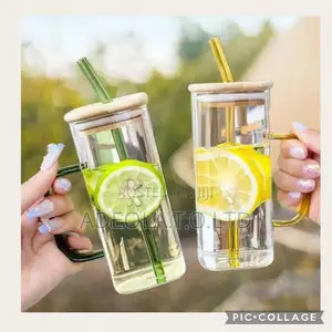 Mason Jar With Straw