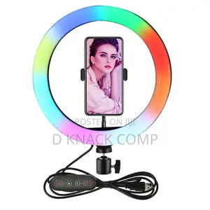 Multicolor 10 Inchs LED Ring Light, WRGB (15 Colors)