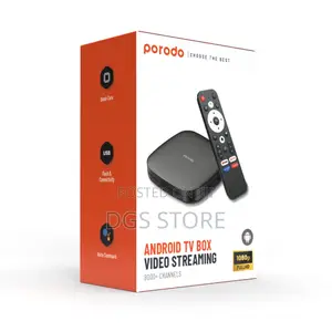 Porodo Android TV Box Video Streaming 2gbram8gbromsupport