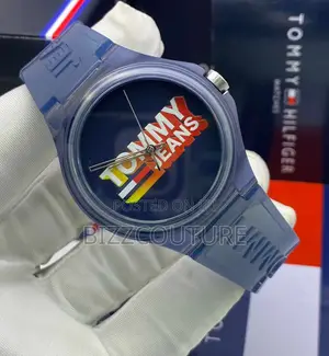 Original Tommy Jeans Blue Rubber Strap Watch Is Available