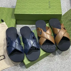Original Italian Leather Gucci Slipers