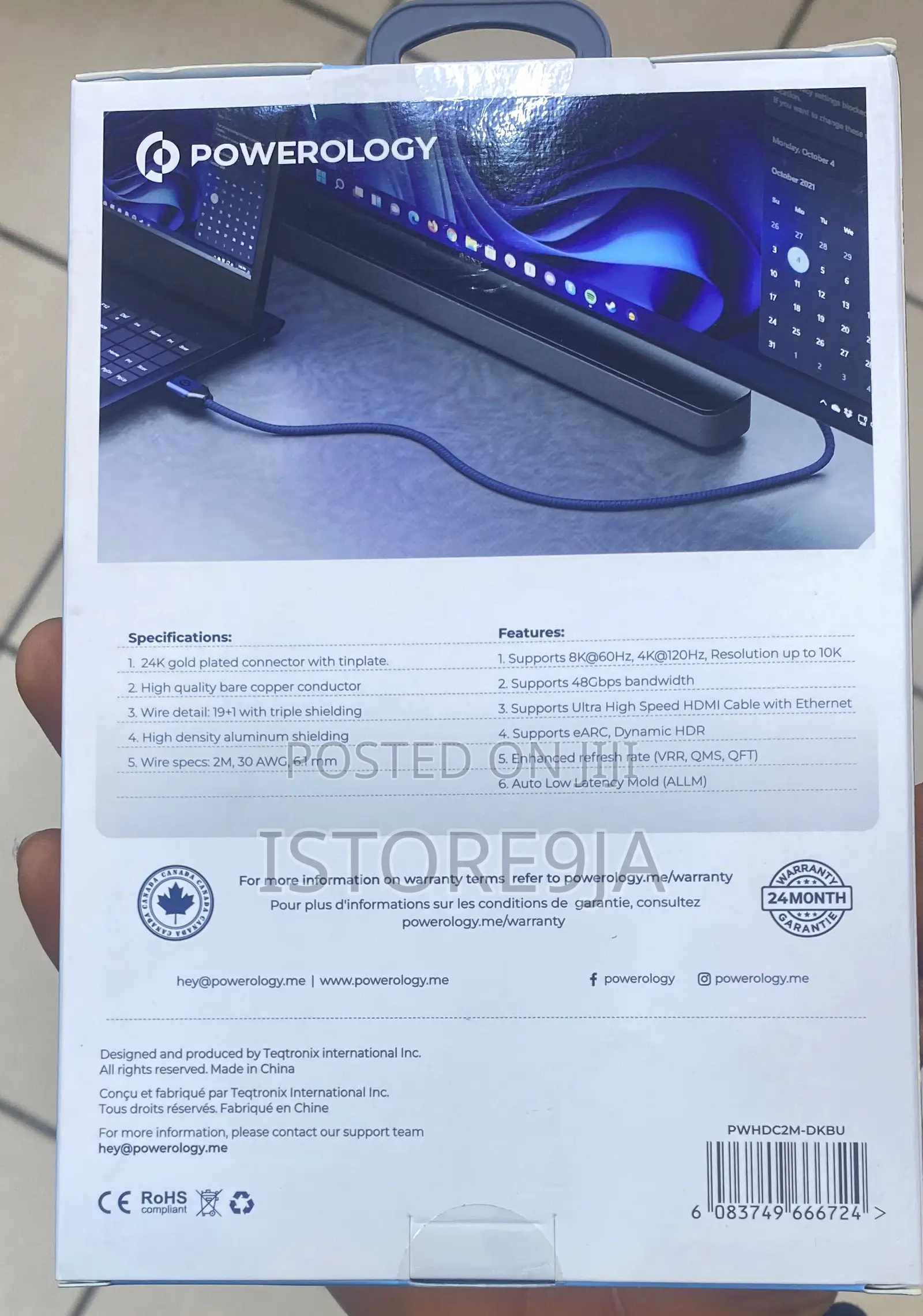 Powerology HDMI Cable