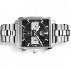 Original Tag Heuer Monaco Chronograph Silver Chain Watch