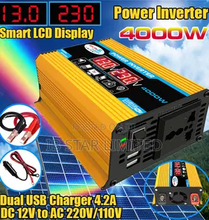 Portable Peak Power: 4000watts Inverter (12V DC to 220V AC)