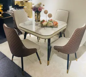Marble Dinning With Four Chairs