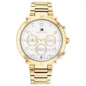 Original Hilfiger Chronograph Gold Chain Watch Is Available