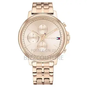 Original Hilfiger Chronograph Rose Gold Chain Watch