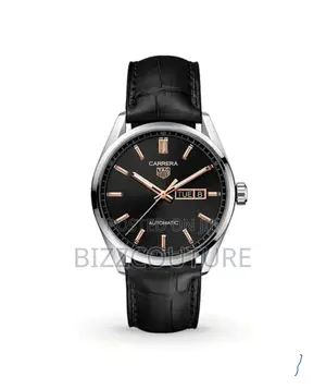 Original Tag Heuer Carrera Automatic Black Leather Watch