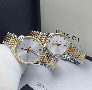 Original Gucci Gold and Silver Mix Chain Watch Is Available