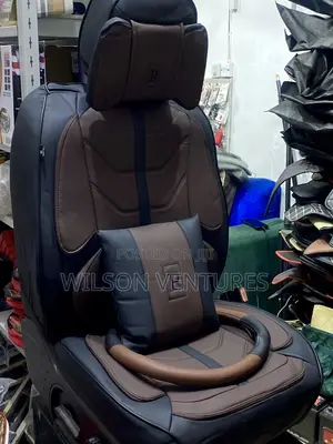 Coffee Brown Leather Car Seat Cover