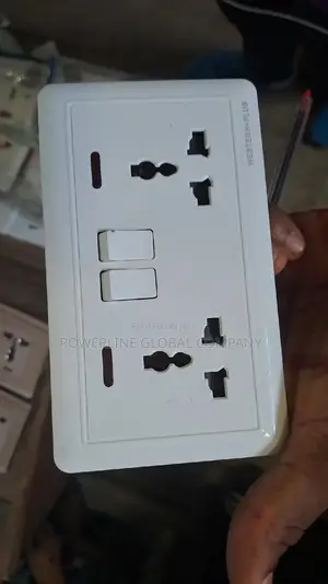 13amps Double Socket for Homes/ Offices/ Hotels/ Lounges