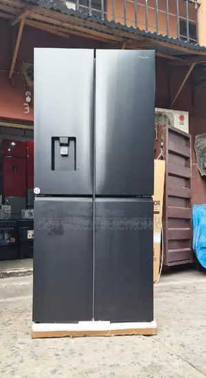 New Hisense 432 Litre 4 Doors Fridge With Dispenser >Black