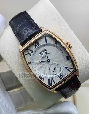 Original Brequet 1715 Quartz Movement Black Leather Watch