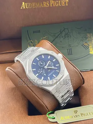 Original AUDEMARS Piquest Chronograph Silver Chain Watch