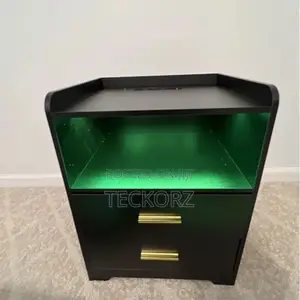 Bedside Drawer Cabinet With LED Light
