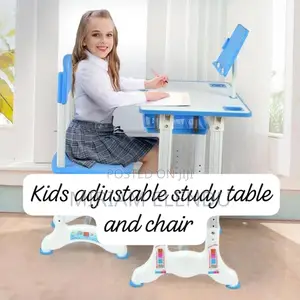 Kids Adjustable Study Table and Chair Set