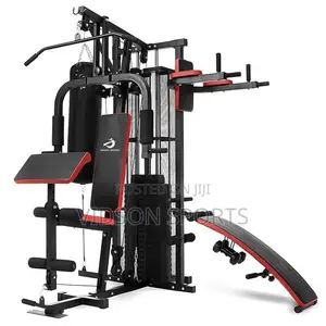 3 Station Gym With Punching Bag