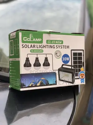Unique Solar Lighting System With 3 Bulbs