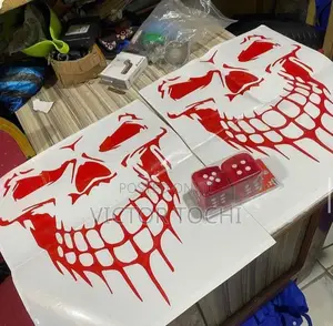 Skull Head Vinyl Decal Car Sticker