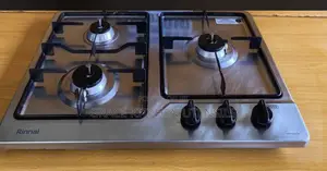 Stainless 3 Burner Gas Cooker