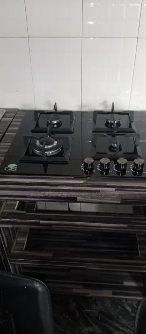 Table Gas Cabinet ,4 by 4 Glass Built-in Gas Cooker