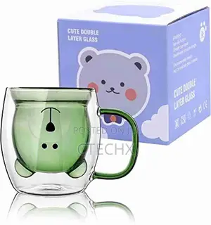 Coffee Cup Heat Resistant Double Wall Glass Whiskey Tea Cups