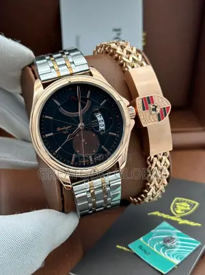 Top Luxury Brand Dated POEDAGAR Chain Strap Watch*