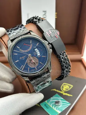 Top Luxury Dated POEDAGAR Chain Strap Watch With Bracelet