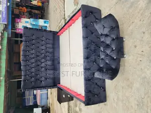 6by6 Upholstery Padded Bed Frame With Footrest and Bed Side