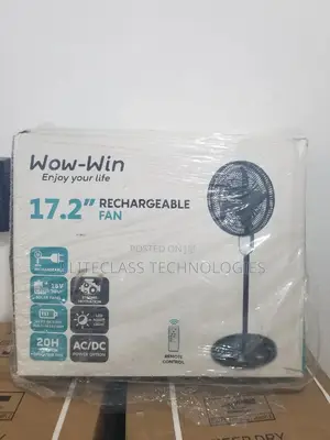 Fast Selling Wow-win Rechargeable Fan 17.2".
