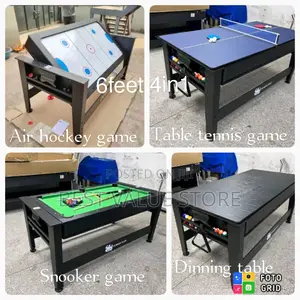 6ft 4in1 Snooker, Soccer Board With Full Accessories