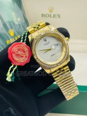 Rolex Chain Stock Dated Quality Wristwatch for Ladies