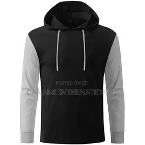 Danami Long Contrast Sleeve Hooded T-Shirt