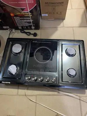 Polystar Cabinet Gas Cooker 4 Gas 1 Electric