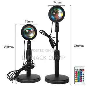 USB Powered Remote Control 20-color Sunset Lamp/Projector