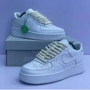 High Quality Nike Air Force 1 Sneakers With Big Laces
